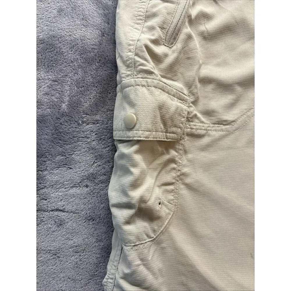 Columbia Shorts Womens 14 Beige XCQ Lightweight Utility Pocket Hiking Outdoors